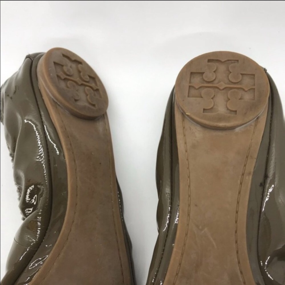Tory Burch Eddie Bow Ballet Flats Patent Leather